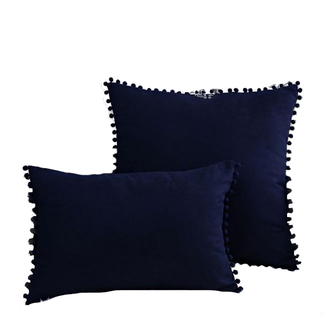 Boho Suede Pom Cushion Covers