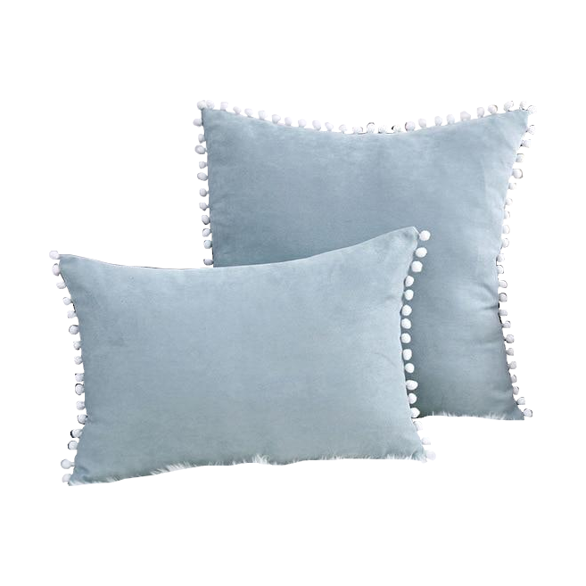 Boho Suede Pom Cushion Covers