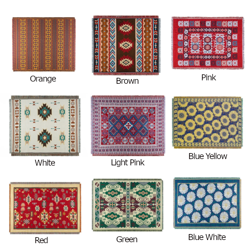 Boho Tribal Throw Blankets Picnic Rugs Bedroom Decor