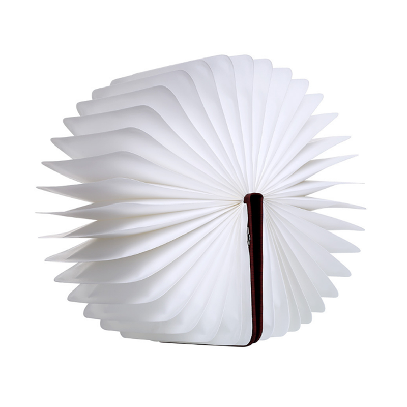 Folding Book Shaped Night Light Rechargable 2 Colours Led Table Lamp For Decor