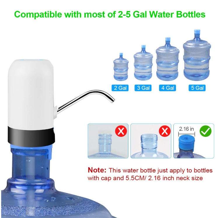 Water Dispenser Bottled Pump Drinking Usb Charging Automatic Universal Electric