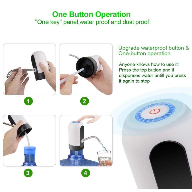 Water Dispenser Bottled Pump Drinking Usb Charging Automatic Universal Electric