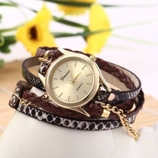 Veile Studios Bracelet Quartz Watch For Ladies Brown