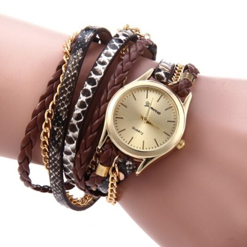 Veile Studios Bracelet Quartz Watch For Ladies Brown
