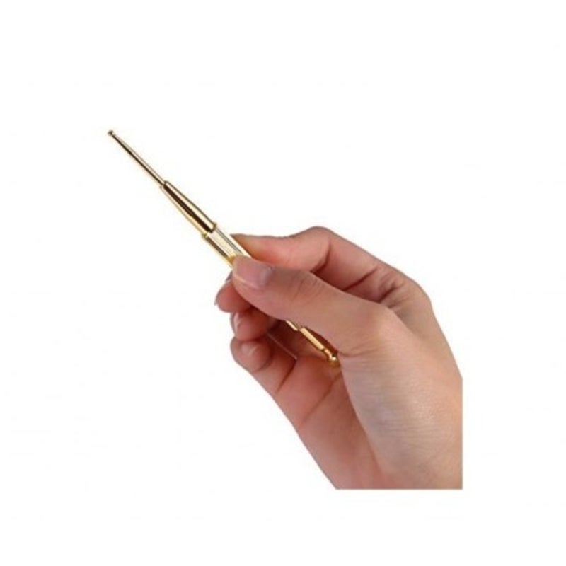 Brass Ear Probe Body Point Pen Needle Stimulator Care Massager