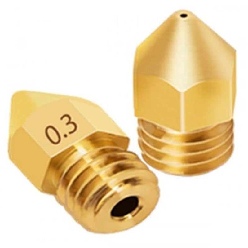 Brass Nozzle For Creality Ender 3 / 10 10S Pro U20 U30 Anet Anycubic 1.75Mm 3D Printer5pcs Gold 0.2Mm