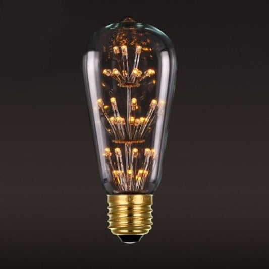 St64 E27 3W 47Led Retro Edison Light Bulb 220 240V Yellow