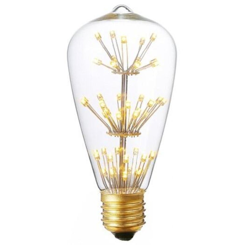 St64 E27 3W 47Led Retro Edison Light Bulb 220 240V Yellow