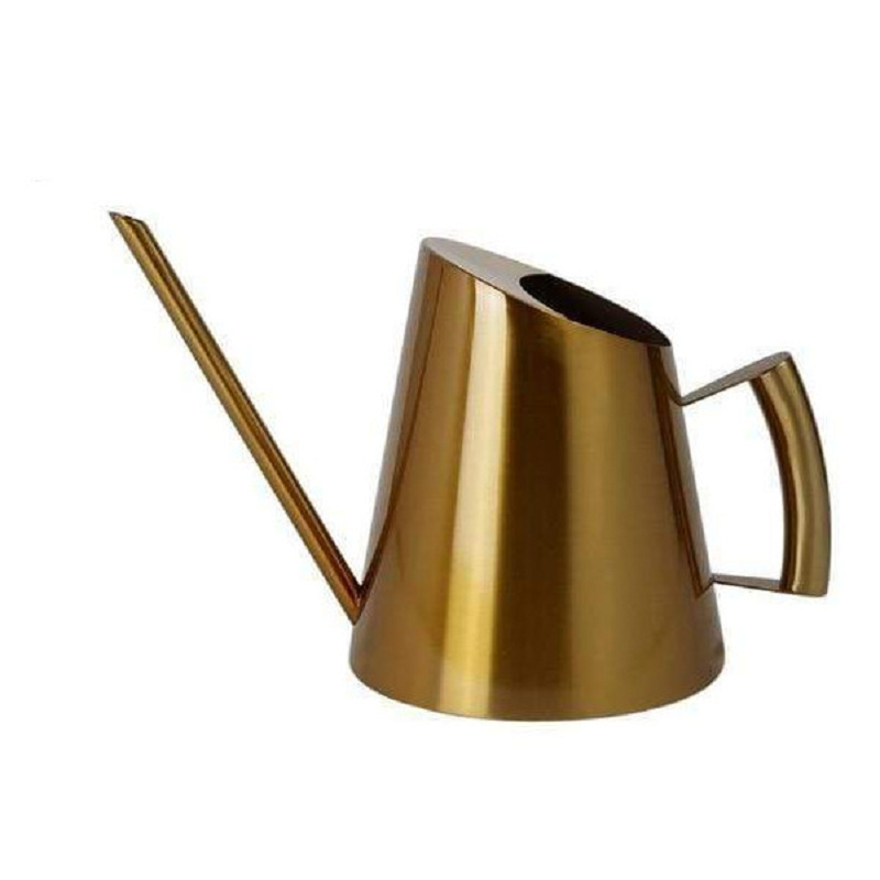Bronze Or Gold Stainless Steel Watering Can Indoor Garden