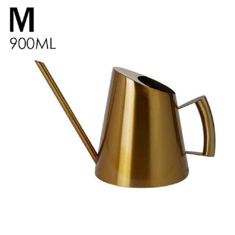 Bronze Or Gold Stainless Steel Watering Can Indoor Garden