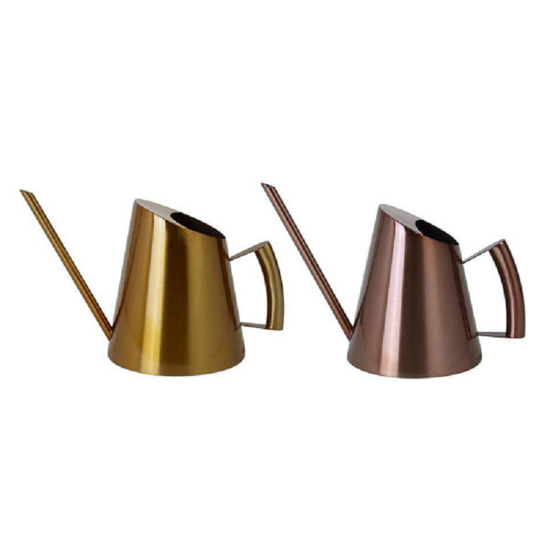 Bronze Or Gold Stainless Steel Watering Can Indoor Garden