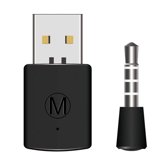 Gaming Bt Receiver Wireless Headset Headphone Adapter With Mic 4.0 Dongle Usb For Ps4 Playstation
