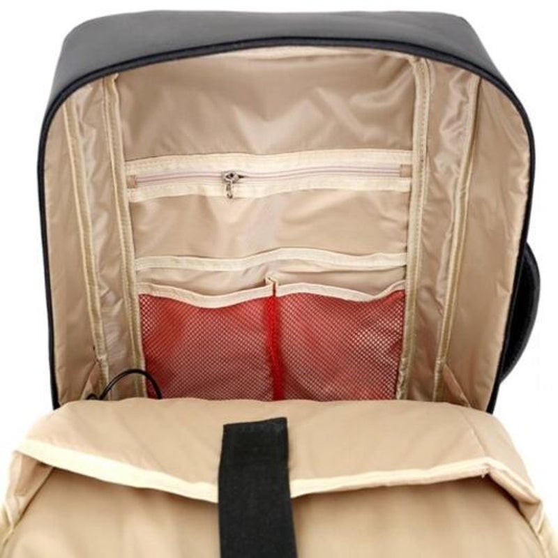 Business Backpack 17 Inch Laptop Anti Theft Bag Black