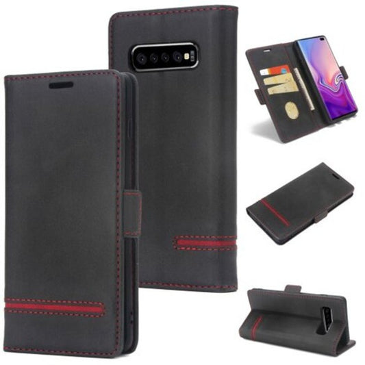 Business Splicing Protective Phone Case For Samsung Galaxy S10 Black