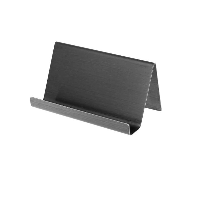 Stainless Steel Business Card Holder Display Stand Rack Desktop Table Organizer