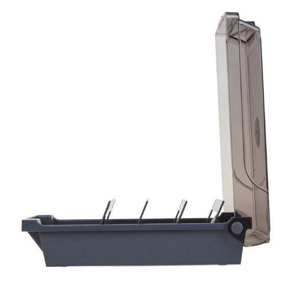 Business Card Holder Storage Box Capacity 500 Fit 2.2X3.6 In Cards 4 Divider Board 20 Z Guides