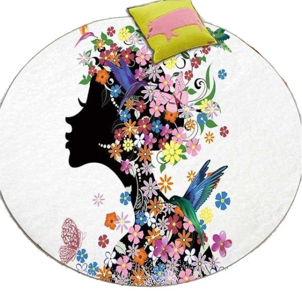 Butterfly Flower Fairy Cute Floor Mats Kids Rugs Bedroom Decor