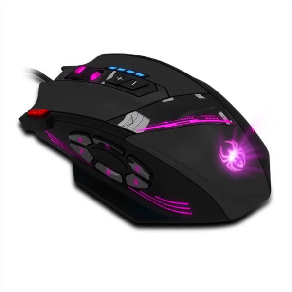 C 12 Programmable Buttons Led Optical Usb Ergonomic Gaming Mouse 8000 Dpi