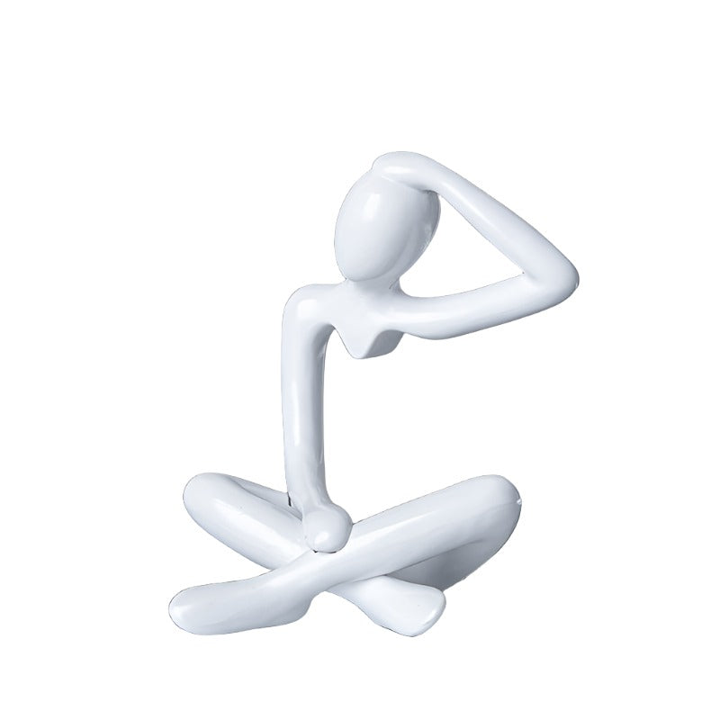 Niche Abstract Character Thinker Plastic Craftwork Ornament Decorations