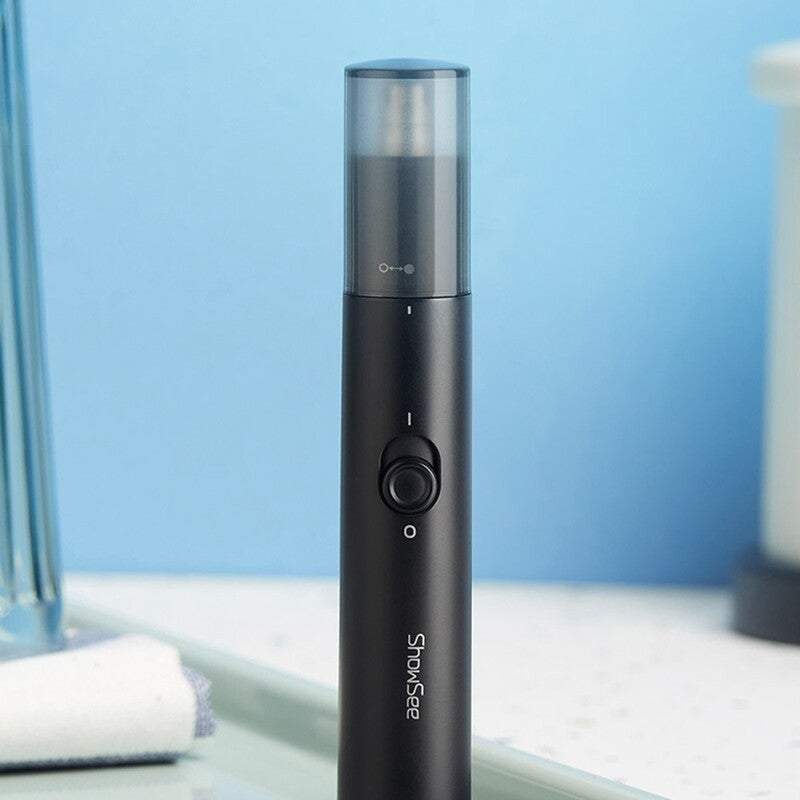Nose Ear Hair Trimmers C1 Bk Portable Electric Removable Washable Double Edged 360 Rotating Cutter Heads