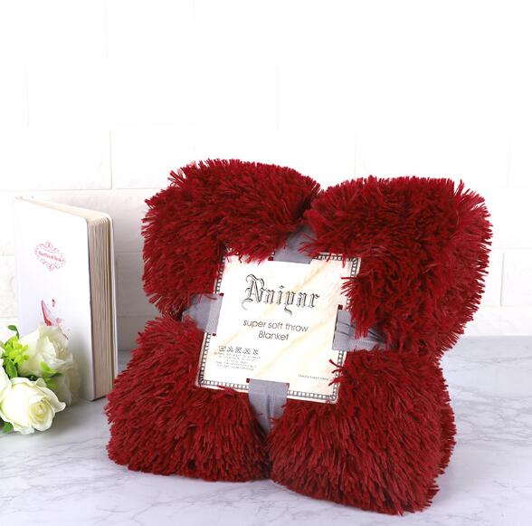 80X120cm Soft Warm Fluffy Shaggy Children's Throw Blanket Snuggle Rug
