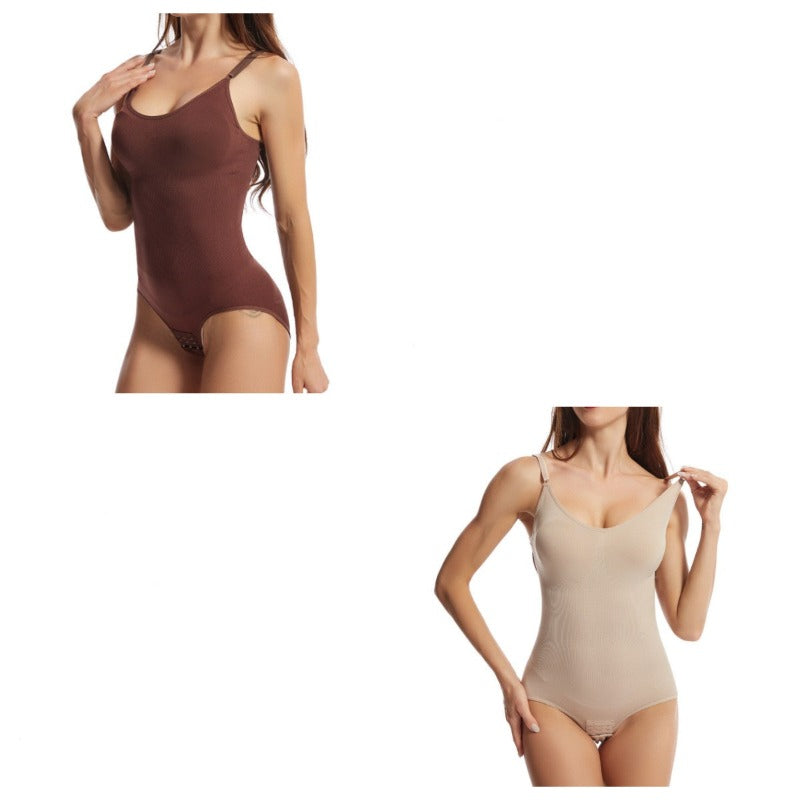 One Piece Body Shaping Clothes Bodysuit Binder Shapewear Lingerie Crotch Buckle