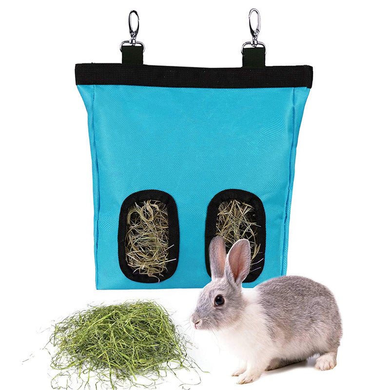 1 Sets of 1 Sets Of Hanging Hay Storage Feeder Bag For Guinea Pigs Rabbits Hamsters