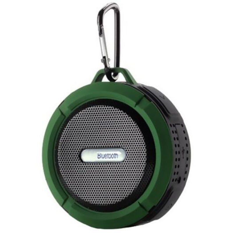 C6 Waterproof Big Suction Cup Dustproof Bluetooth Audio Outdoor Sports Mini Portable Tf Subwoofer Soundbox Black