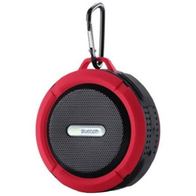 C6 Waterproof Big Suction Cup Dustproof Bluetooth Audio Outdoor Sports Mini Portable Tf Subwoofer Soundbox Black