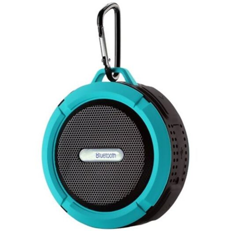 C6 Waterproof Big Suction Cup Dustproof Bluetooth Audio Outdoor Sports Mini Portable Tf Subwoofer Soundbox Black