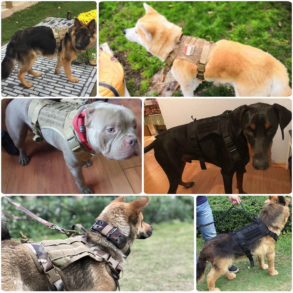Tactical Dog Harness Vest With Handle Leash