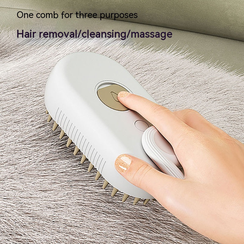 Cat Steam Brush Steamy Dog 3 In 1 Electric Spray Hair Brushes For