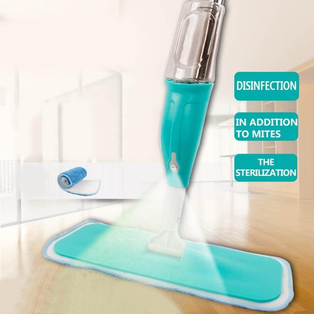 Blue Spray Mop With Sprayer Floor Ceramic Tile Cleaning Tool