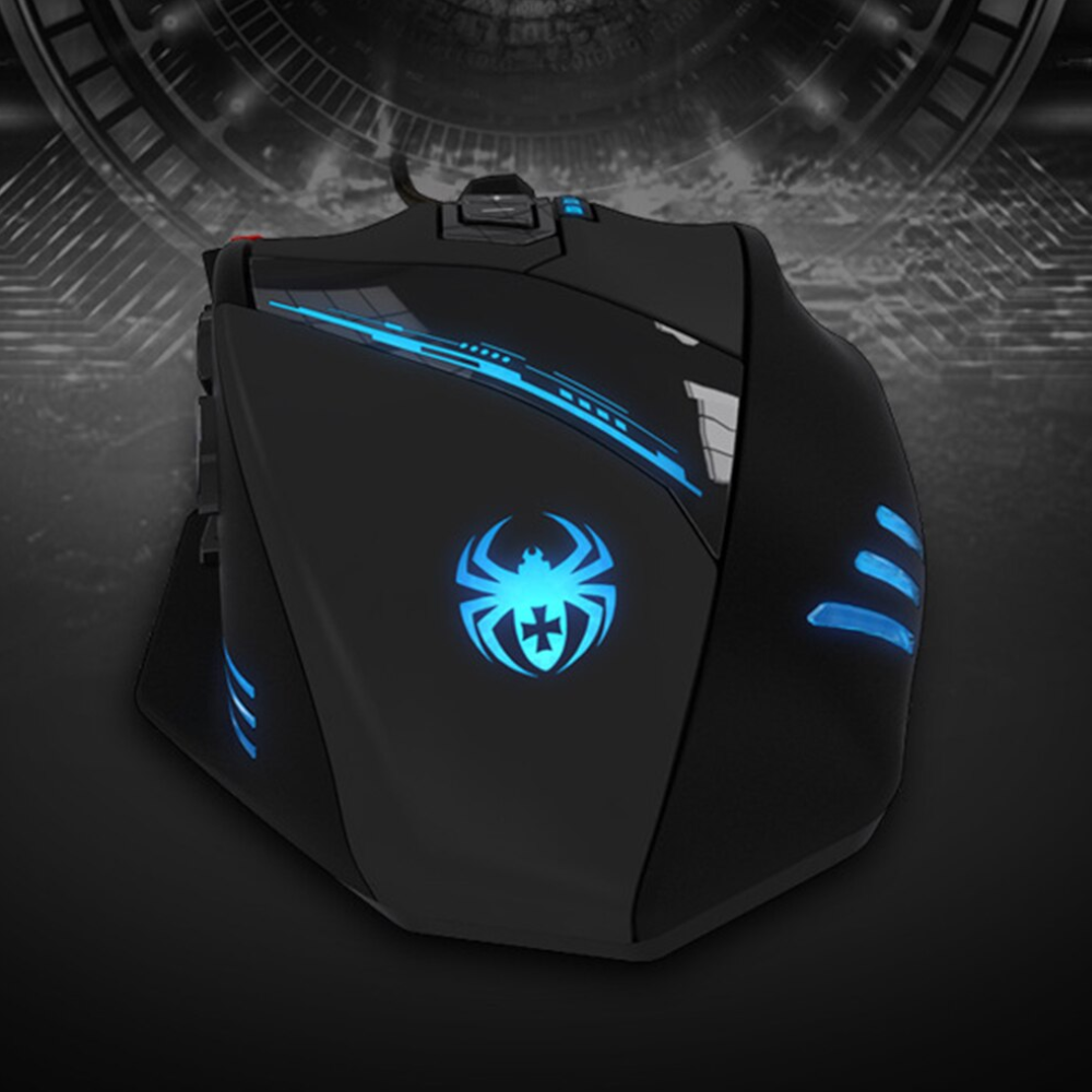 C 12 Programmable Buttons Led Optical Usb Ergonomic Gaming Mouse 8000 Dpi