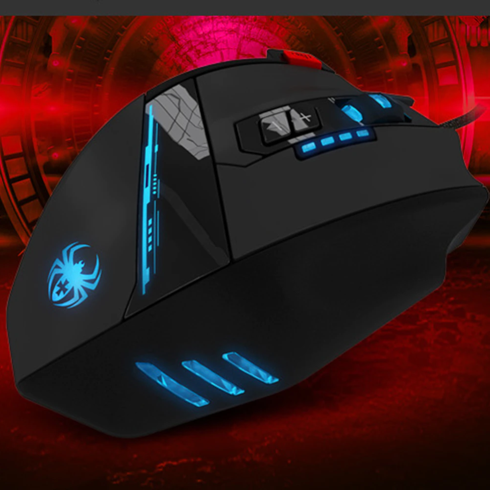 C 12 Programmable Buttons Led Optical Usb Ergonomic Gaming Mouse 8000 Dpi