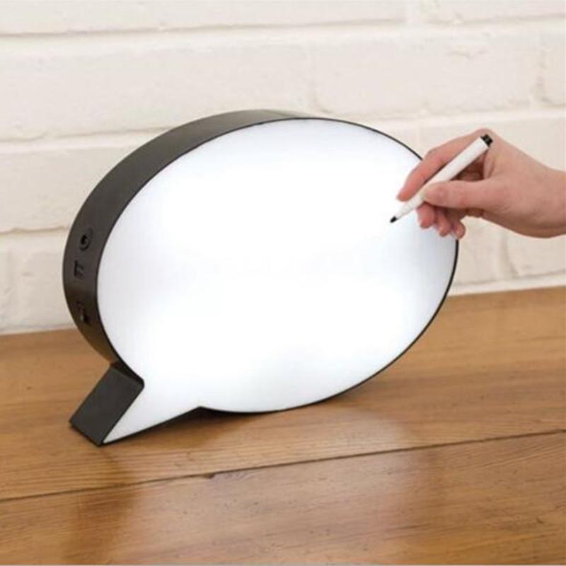 Speech Bubble Light Box Decor Night