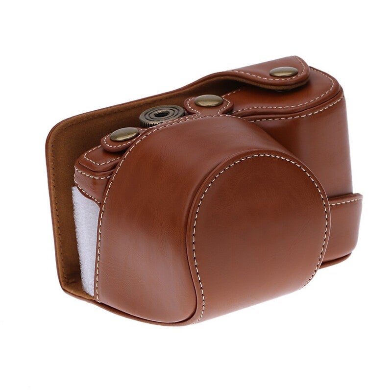 Camera Bag Case Cover Pouch For Sony A6000 Nex Brown