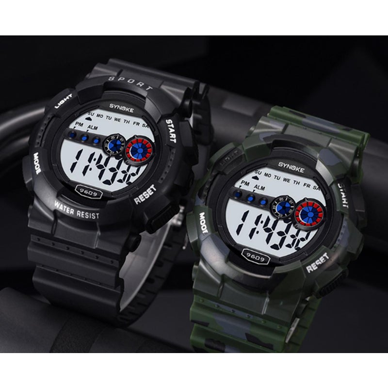 Veile Studios Camouflage Electronic Watch Men's Multifunctional Outdoor Sports Black