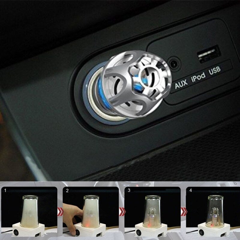 Car Air Purifier Humidifier Ionizer Eliminator For Home Office