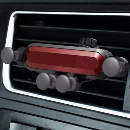 Car Air Vent Gravity Linkage Phone Holder Stand Mountshock Absorption Universal For Iphone Huawei Red