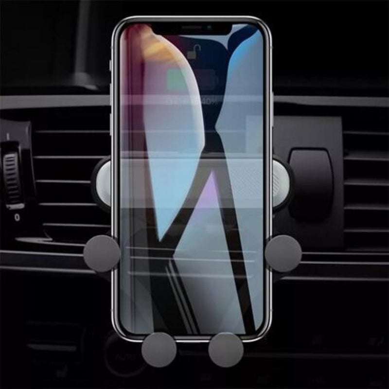 Car Air Vent Gravity Linkage Phone Holder Stand Mountshock Absorption Universal For Iphone Huawei Red