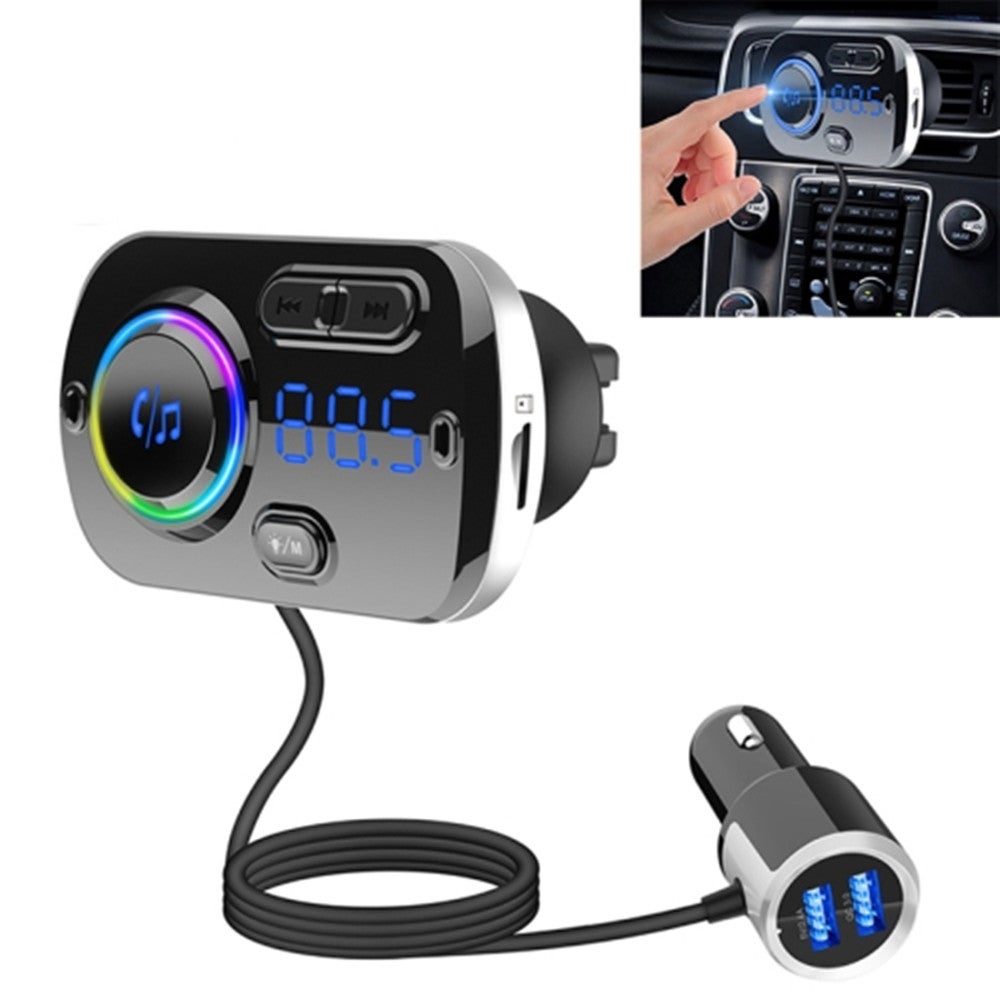 Car Digital Radio Receiver Bluetooth Mp3 Player Fm Voice Assistant Qc3.0 Quick Charger