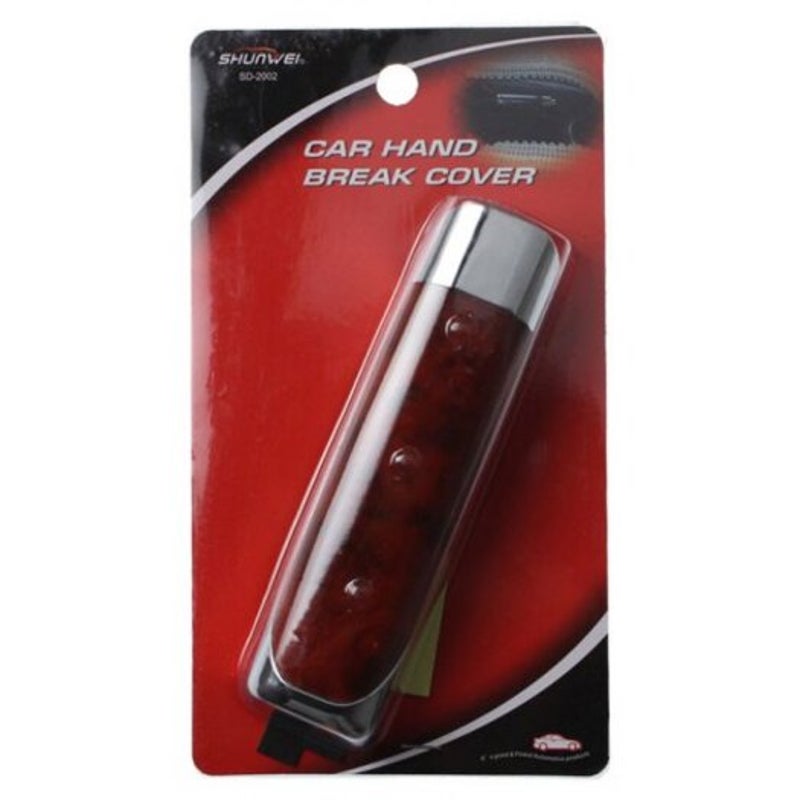 Car Hand Brake Cover Handbrake Grip Decorative Sheath Red Wine