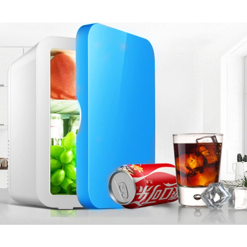 Car Mini Refrigerator Cosmetics Refrigeration Blue