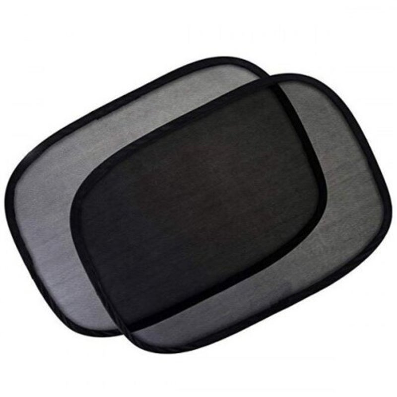 Car Double Deck Sunblock Board 4Pcs Black 44 X 38Cm