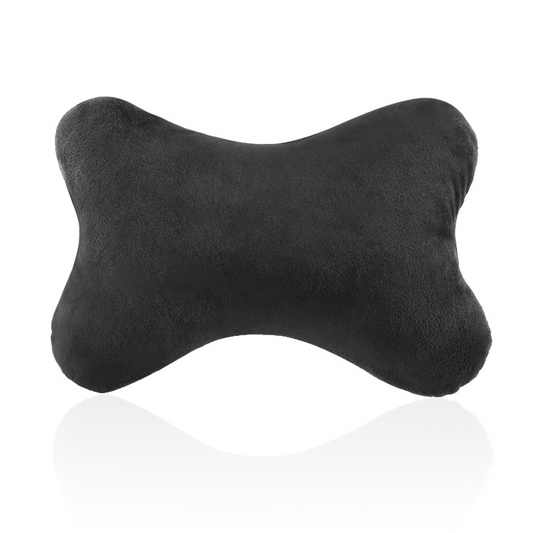 Car Seat Neck Care Headrest Breathable Comfortable Double Bone By Pillow Black
