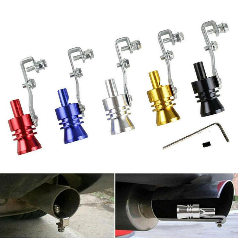 Car Turbo Sound Whistle Exhaust Muffler Black