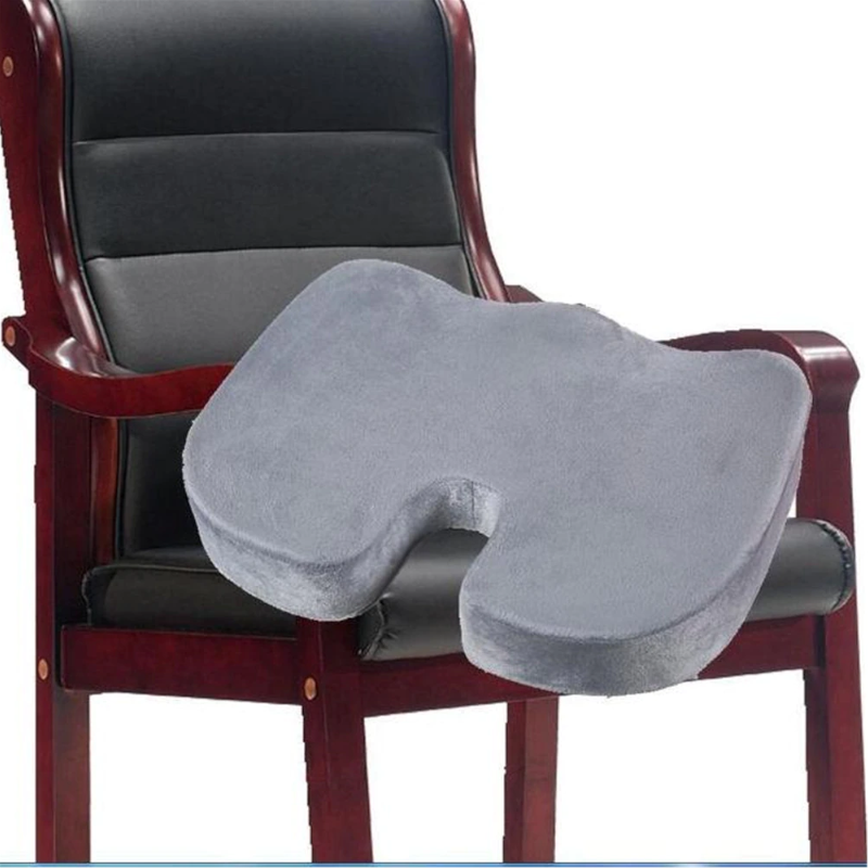U Shape Seat Cushion With Removable Cover Cooling Gel Memory Foam Non Slip Ergonomic
