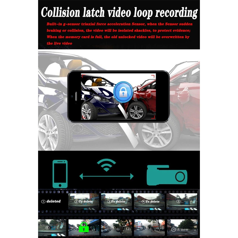1080P Hd Camera Ahd Starlight Night Vision Reversing Image Large Screen Machine Navigation Rear View Car