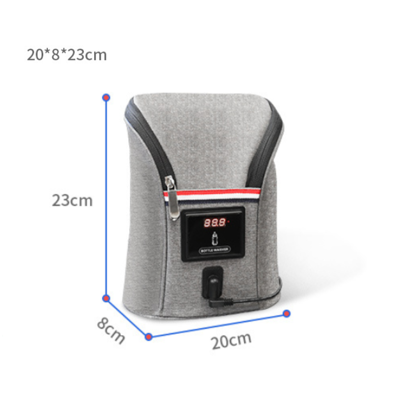 Car Baby Bottle Warmer Portable Travel Milk Grey